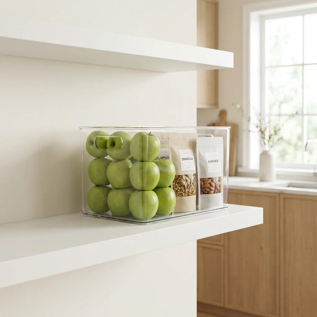 Zen-Style Multi-Layer Spice Organizer with Crystal Clear Bins
