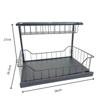 Heavy-Duty Under-Sink Organizer for Kitchen Cabinet Storage